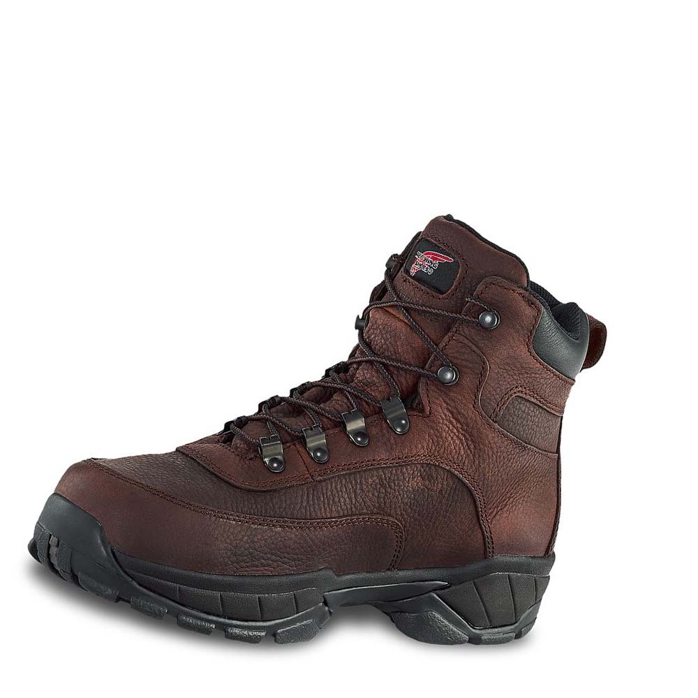 Red Wing 6-inch Waterproof CSA Soft Toe Men's Hiking Boots Coffee | ZA 253ZUT